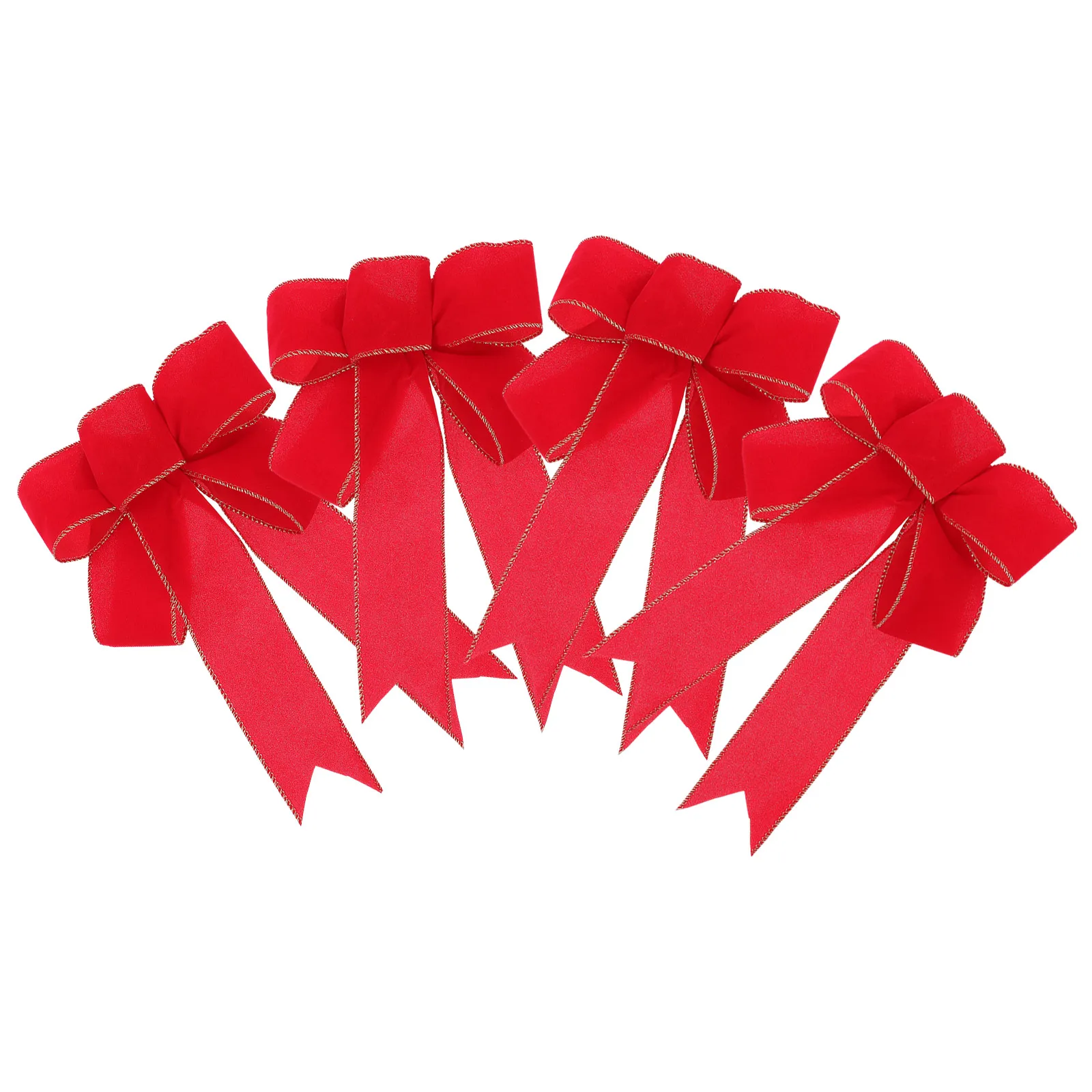 4 Pcs DIY Gift Packaging Large Bows Red Gold Edge Elegant Ornaments Christmas Tree Decor Bow Party Craft Unique Bowknot Holiday
4 Pcs DIY Gift Packaging Large Bows Red Gold Edge Elegant Ornaments Christmas Tree Decor Bow Party Craft Unique Bowknot Holiday