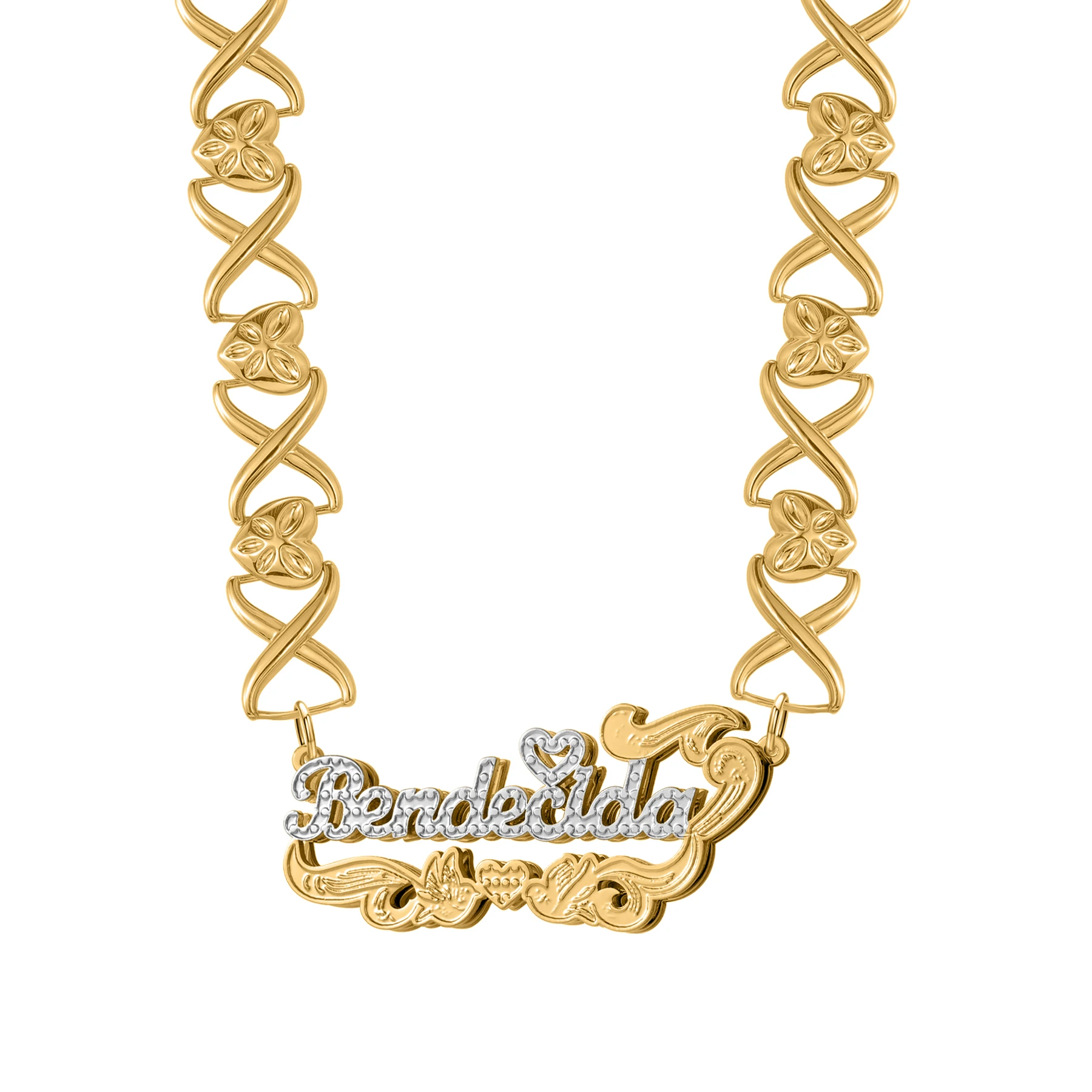 Personalized Nameplate Necklace Custom Name Necklace XO Chain Gold Pendant Necklace Waterproof Luxury Jewelry Gift for Women
Personalized Nameplate Necklace Custom Name Necklace XO Chain Gold Pendant Necklace Waterproof Luxury Jewelry Gift for Women