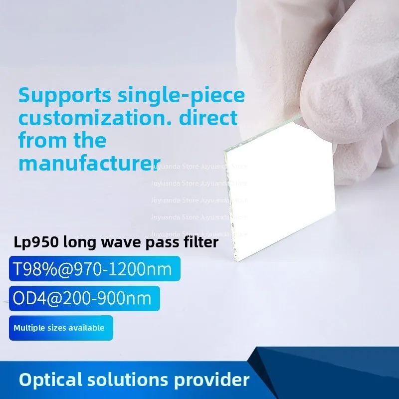 LP950 Coating Longpass T98% @970-1200nm OD4@200-900nm Thickness 0.5 1.1mm
LP950 Coating Longpass T98% @970-1200nm OD4@200-900nm Thickness 0.5 1.1mm