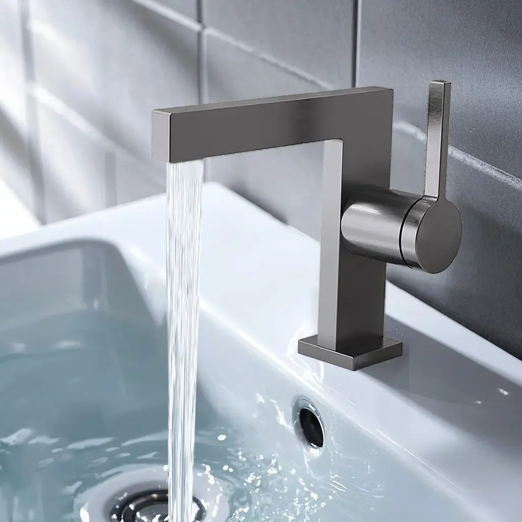 Matte Gray Basin Faucet Bathroom Sink Brass Faucet Luxury General Washbasin Mixer Hand Washing Water Tap Bathroom Accessories
Matte Gray Basin Faucet Bathroom Sink Brass Faucet Luxury General Washbasin Mixer Hand Washing Water Tap Bathroom Accessories
