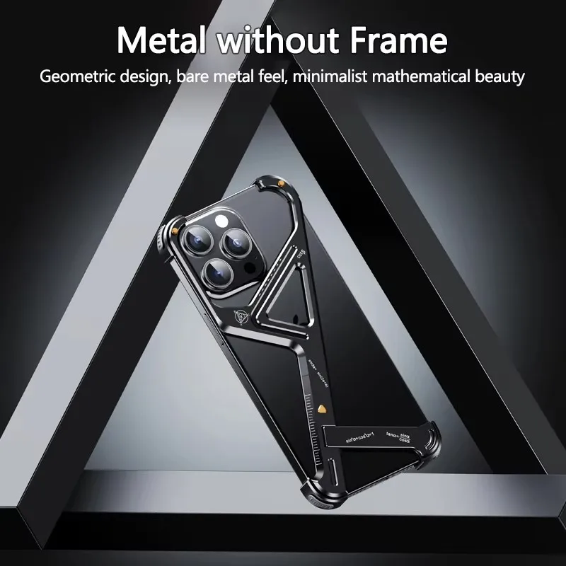 Irregular Frameless Cooling Luxury Metal Phone Case for iPhone 16 14 13 15 Pro Max Plus Aluminum Alloy Bracket Shockproof Cover
Irregular Frameless Cooling Luxury Metal Phone Case for iPhone 16 14 13 15 Pro Max Plus Aluminum Alloy Bracket Shockproof Cover