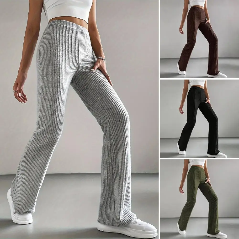 Новые расклешенные брюки для женщин на весну и осень, однотонные повседневные брюки, трикотажные брюки с ребристой отделкой, модные и универсальные, стройнящие длинные брюки.
Новые расклешенные брюки для женщин на весну и осень, однотонные повседневные брюки, трикотажные брюки с ребристой отделкой, модные и универсальные, стройнящие длинные брюки.