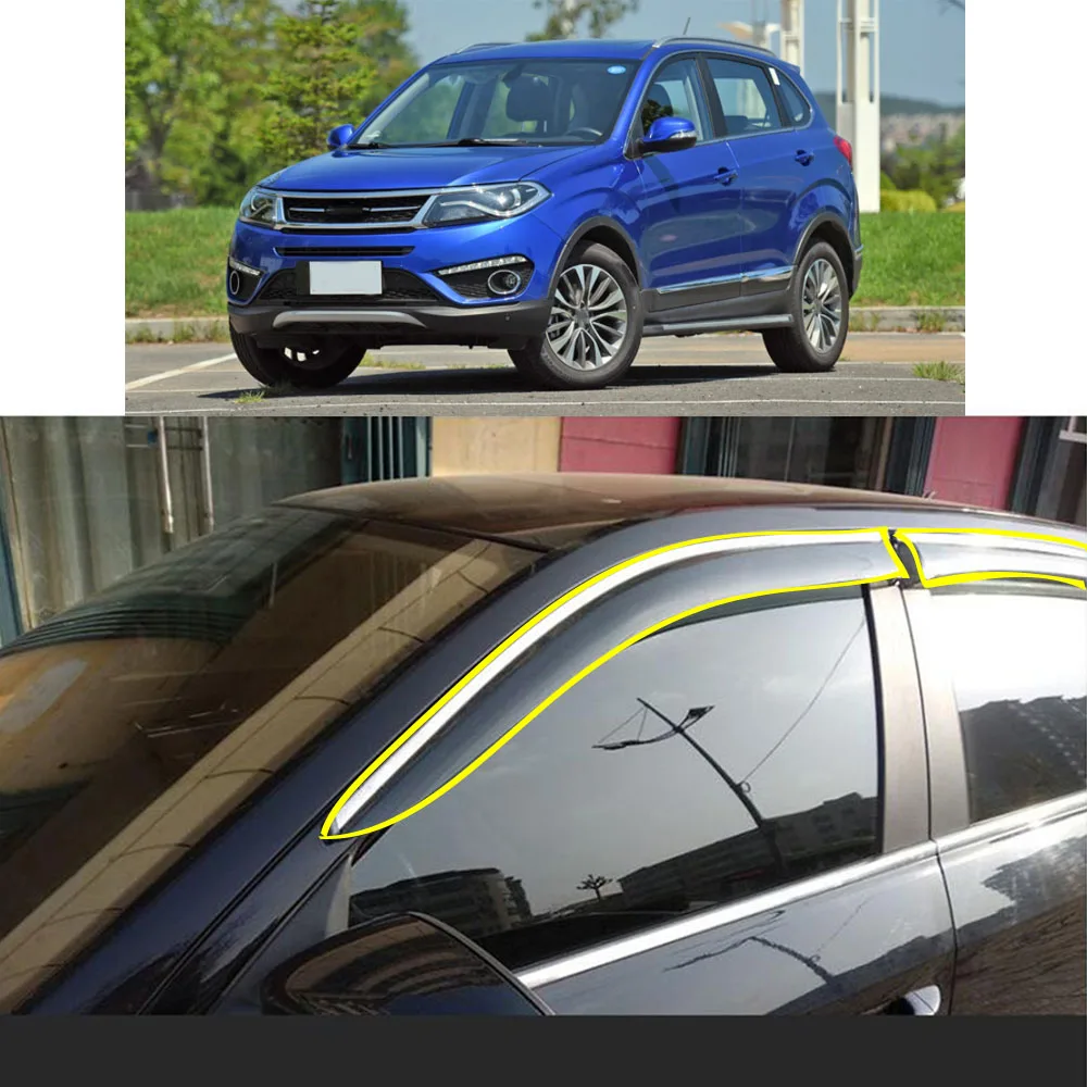 Car Body Styling Sticker Plastic Window Glass Wind Visor Rain/Sun Guard Vent For CHERY Tiggo5 Tiggo 5 2014 2015 2016 2017 2018
Car Body Styling Sticker Plastic Window Glass Wind Visor Rain/Sun Guard Vent For CHERY Tiggo5 Tiggo 5 2014 2015 2016 2017 2018