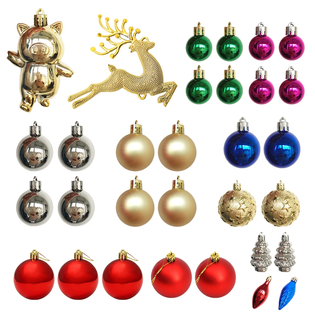 30pcs Painted Christmas Ball Christmas Tree Ornament Hanging Pendant Home Christmas Decoration New Year Gift 2023
30pcs Painted Christmas Ball Christmas Tree Ornament Hanging Pendant Home Christmas Decoration New Year Gift 2023