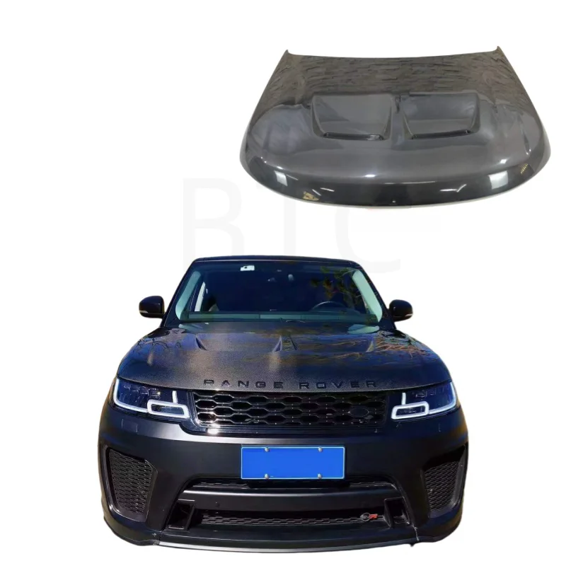 High Quality Dry Carbon Fiber Front Hood for Land Rover RANGE ROVER SPORT to SVR Style Single or Double Size Carbon Fiber
High Quality Dry Carbon Fiber Front Hood for Land Rover RANGE ROVER SPORT to SVR Style Single or Double Size Carbon Fiber