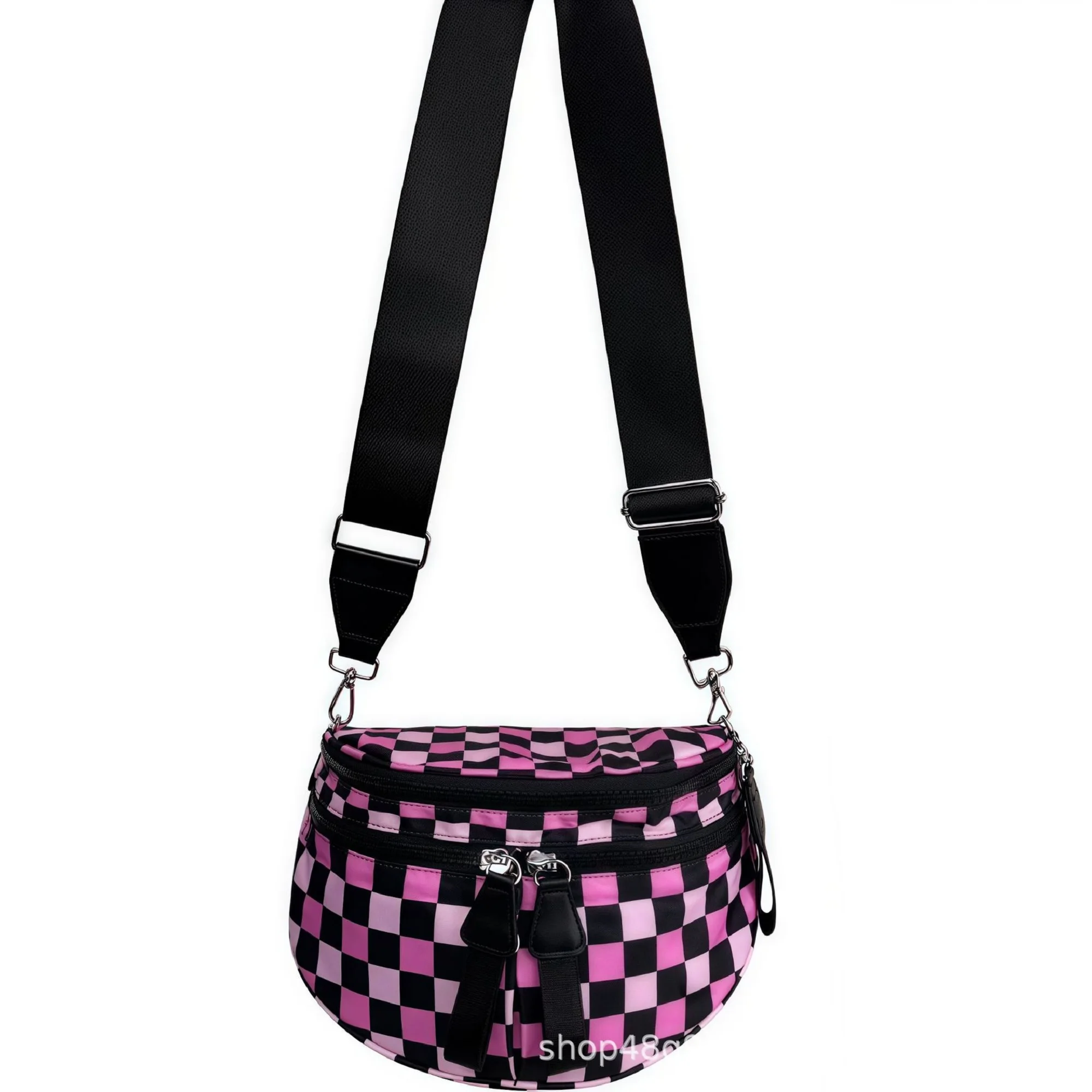 Oxford Cloth Lightweight Shell Bag Large-Capacity Sling Sports Bag (Pink Black)
Oxford Cloth Lightweight Shell Bag Large-Capacity Sling Sports Bag (Pink Black)