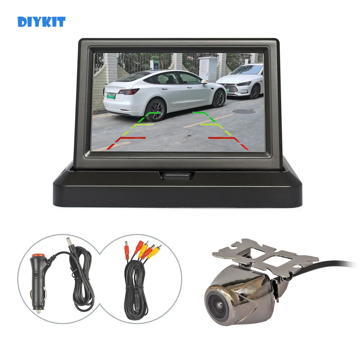 5-дюймовый складной монитор заднего вида DIYKIT, автомобильный монитор HD, водонепроницаемая металлическая камера заднего вида, комплект парковочной системы
5-дюймовый складной монитор заднего вида DIYKIT, автомобильный монитор HD, водонепроницаемая металлическая камера заднего вида, комплект парковочной системы