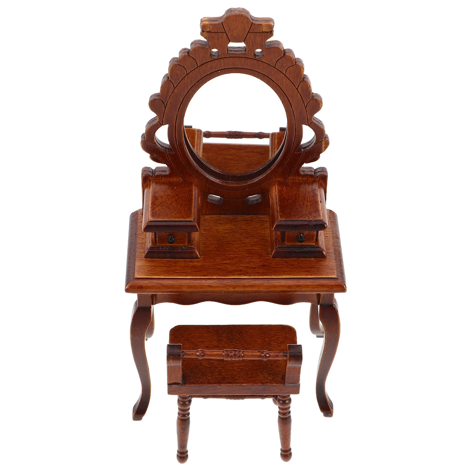 1:12 Scale Mini Dressing Table Dollhouse Vanity Mirror Wooden Retro Bedroom Furniture Kids Creative Play Decorative Miniature
1:12 Scale Mini Dressing Table Dollhouse Vanity Mirror Wooden Retro Bedroom Furniture Kids Creative Play Decorative Miniature