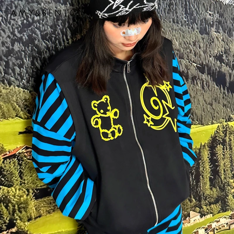 Original Design2025 Autumn New Women's Clothing Retro Black Street Fashion Loose Slimming Versatile Casual Zipper Vest Ladies
Original Design2025 Autumn New Women's Clothing Retro Black Street Fashion Loose Slimming Versatile Casual Zipper Vest Ladies