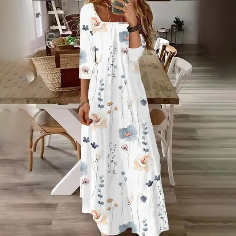 Women Fashion Elegant Floral Dress Square Collar Half Sleeves Loose Fit for Summer Wear Beach Parties Vacation Outfits Printed
Women Fashion Elegant Floral Dress Square Collar Half Sleeves Loose Fit for Summer Wear Beach Parties Vacation Outfits Printed