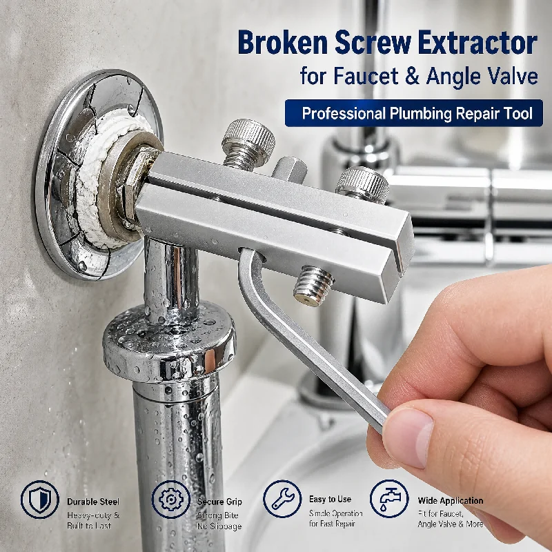 Hot Selling Universal Multi Specification Broken Wire Broken Head Screw Extractor For Faucet Angle Triangle Valve Repair Tool
Hot Selling Universal Multi Specification Broken Wire Broken Head Screw Extractor For Faucet Angle Triangle Valve Repair Tool