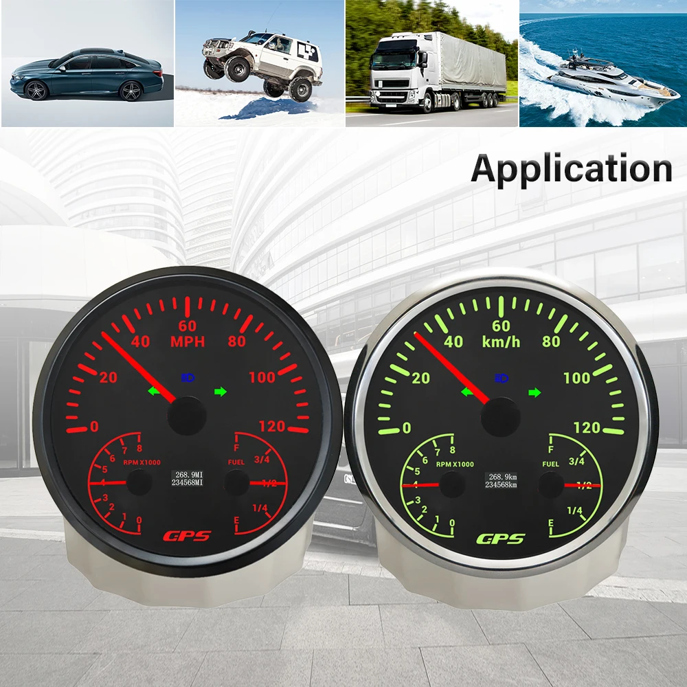 ELING 110mm 3 in 1 GPS Speedometer 0-120K 0-200K 0-120M 0-200M with 8000rpm Tachometer Fuel Level with 7 Colors Backlight for RV
ELING 110mm 3 in 1 GPS Speedometer 0-120K 0-200K 0-120M 0-200M with 8000rpm Tachometer Fuel Level with 7 Colors Backlight for RV