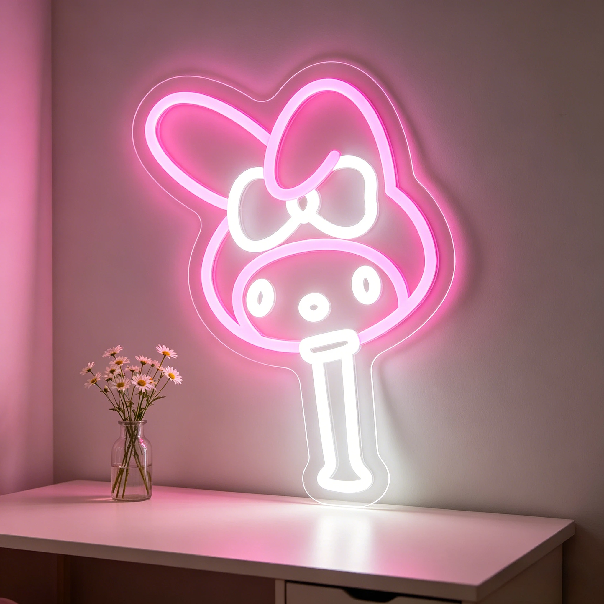 My Melody Headband Neon Sign LED Neon Light USB for Girls Bedroom Decor Kawaii Makeup Vanity Cute Party Favors Sanrio Wall Art
My Melody Headband Neon Sign LED Neon Light USB for Girls Bedroom Decor Kawaii Makeup Vanity Cute Party Favors Sanrio Wall Art