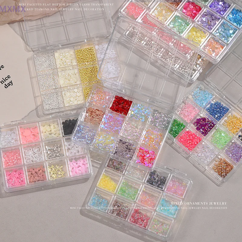 12 Grids 3D Color Nail Art Charms Mixed Special-Shaped Flat Bottom Gems Nail Sequins Butterfly DIY Manicure Parts
12 Grids 3D Color Nail Art Charms Mixed Special-Shaped Flat Bottom Gems Nail Sequins Butterfly DIY Manicure Parts