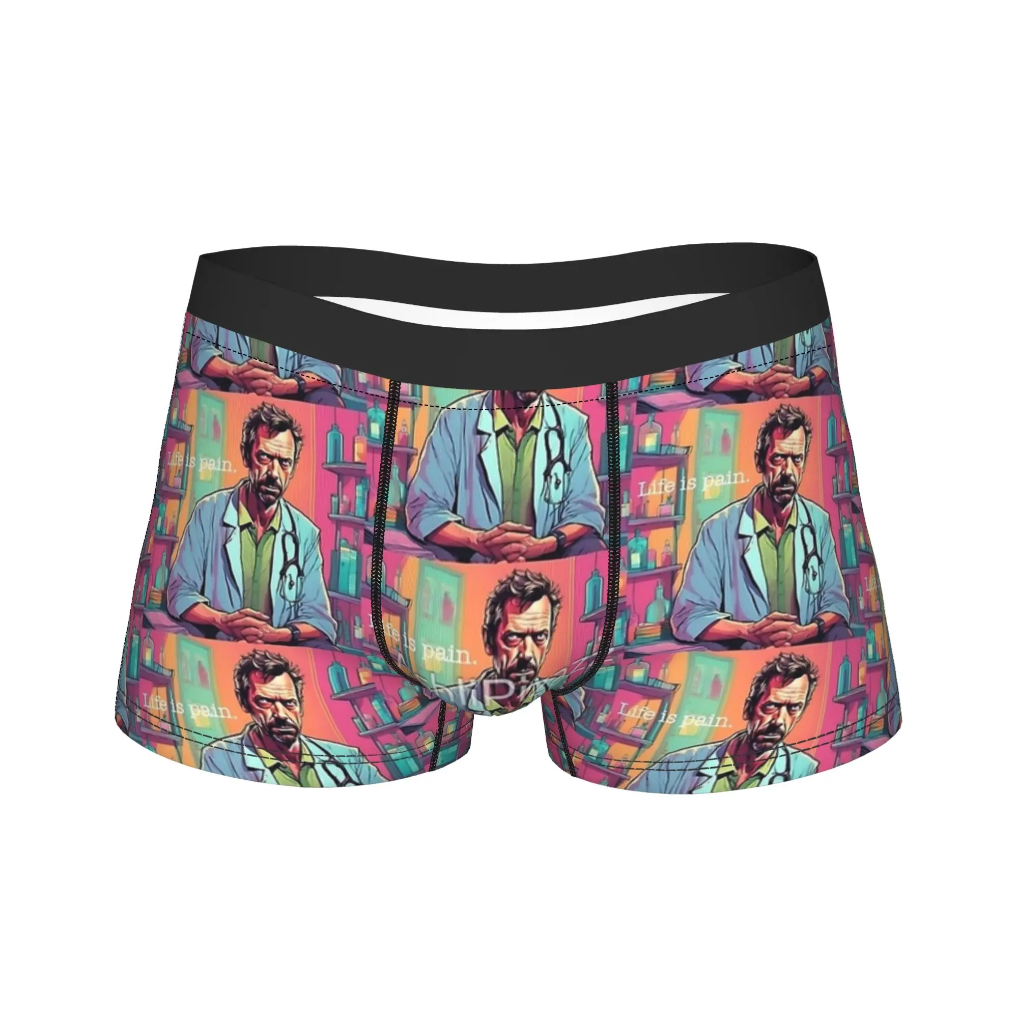 Dr. Gregory House Quotes Life is Pain Boxer Brief Underwear High Quality Man Novelty Trunk Custom DIY Plus Size Underpants
Dr. Gregory House Quotes Life is Pain Boxer Brief Underwear High Quality Man Novelty Trunk Custom DIY Plus Size Underpants