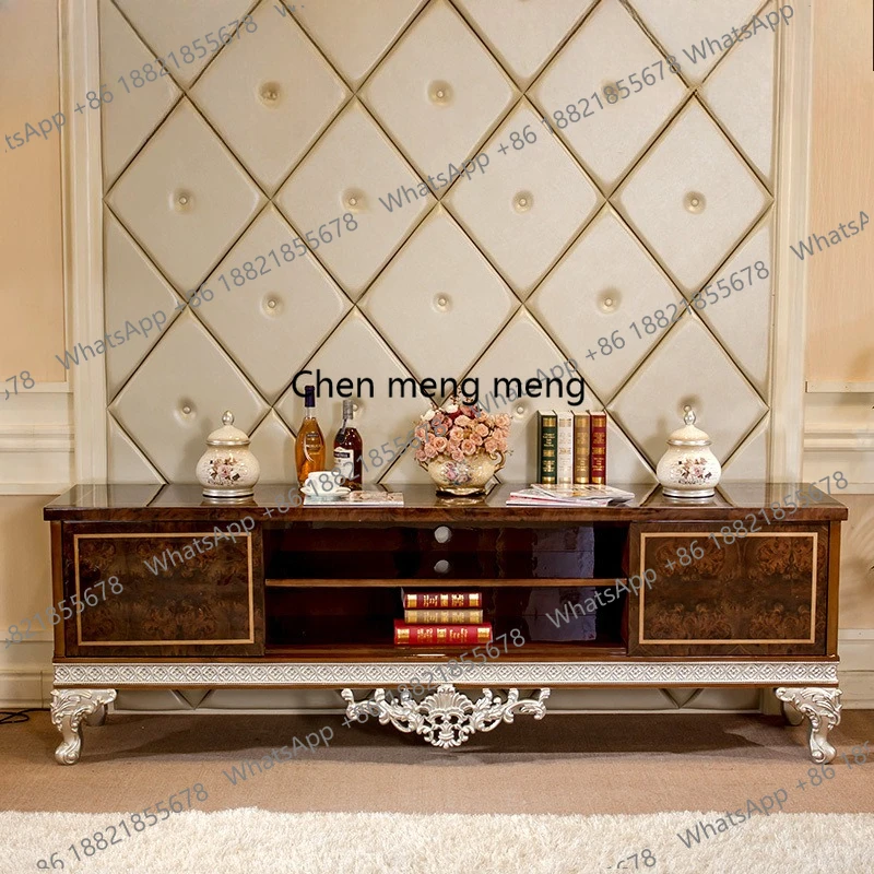 European-style Living Room Furniture Solid Wood Carved Solid Wood Low Cabinet Hall Cabinet TV Cabinet
European-style Living Room Furniture Solid Wood Carved Solid Wood Low Cabinet Hall Cabinet TV Cabinet