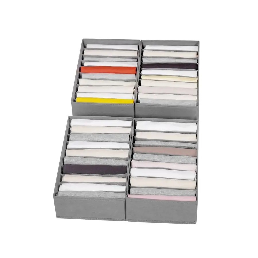 Набор органайзеров для одежды в ящики, коробка для хранения в шкафу с 10 отделениями, моющийся органайзер для складанной одежды
Набор органайзеров для одежды в ящики, коробка для хранения в шкафу с 10 отделениями, моющийся органайзер для складанной одежды