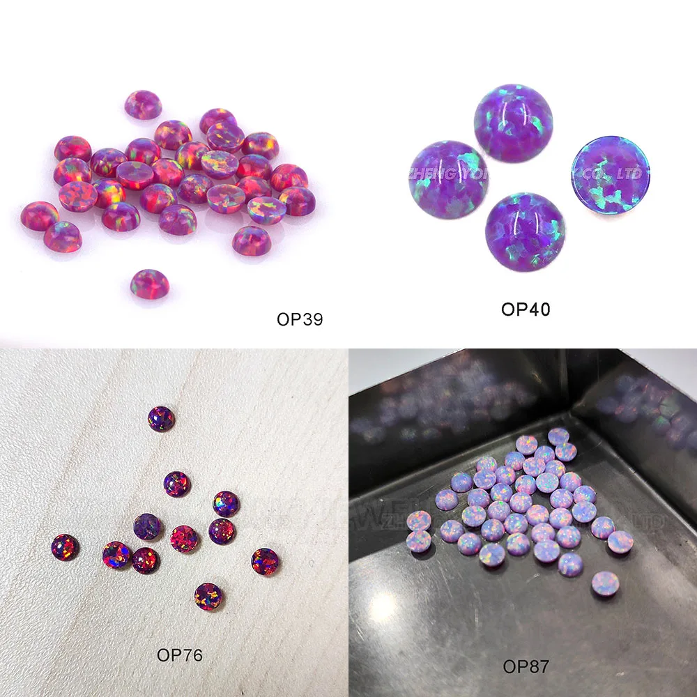 20/50 Pieces Purple Fire Opal Beads for Jewelry Making Round Cabochon Beads for Crafting
20/50 Pieces Purple Fire Opal Beads for Jewelry Making Round Cabochon Beads for Crafting