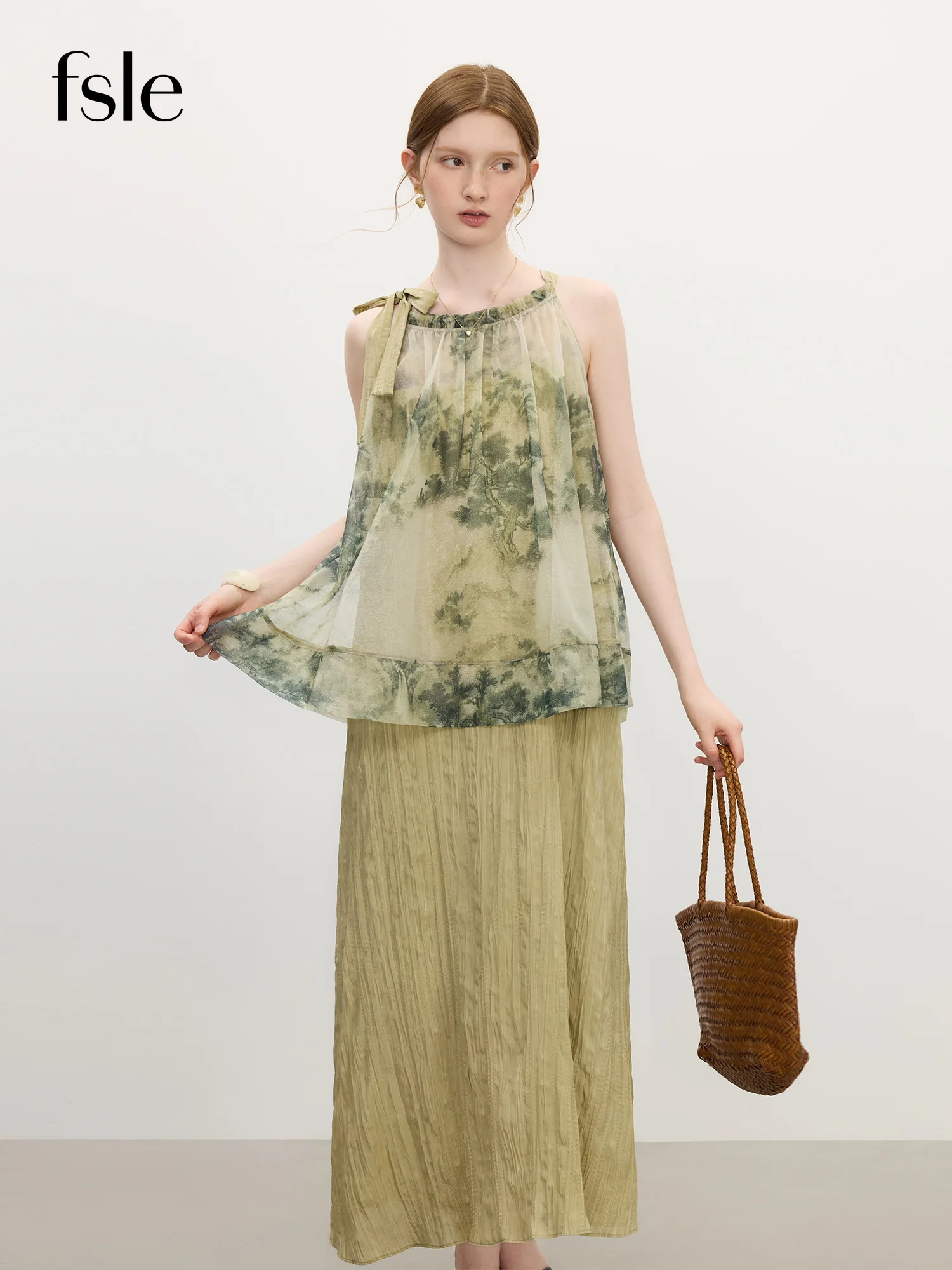 FSLE Summer 2025 Teal Adjustable Dress - Textured Halter Floral Print Resort to Office Midi Length
FSLE Summer 2025 Teal Adjustable Dress - Textured Halter Floral Print Resort to Office Midi Length