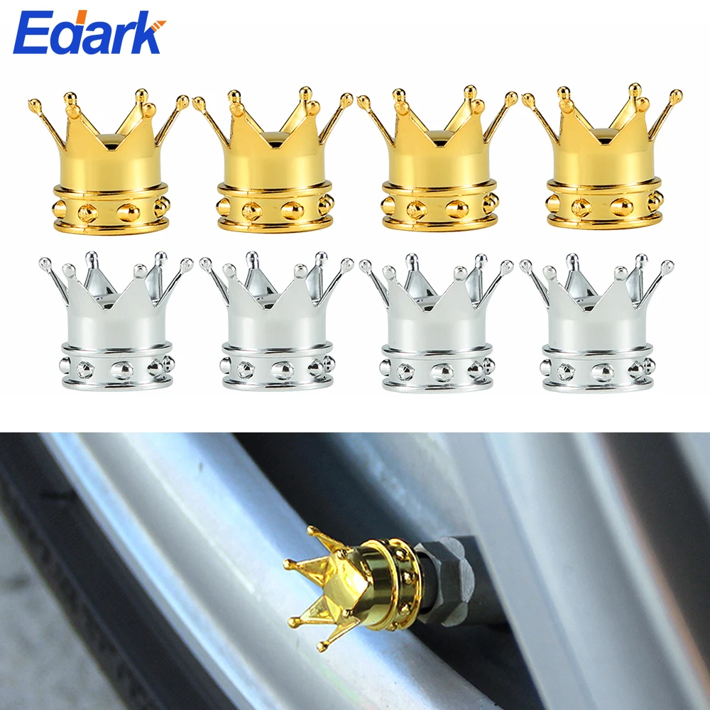 4 Pcs Universal Crown Car Wheel Tire Valve Caps Tyre Rim Stem Covers Airdust Waterproof for Car Motorcycle Car Bling Accessories
4 Pcs Universal Crown Car Wheel Tire Valve Caps Tyre Rim Stem Covers Airdust Waterproof for Car Motorcycle Car Bling Accessories