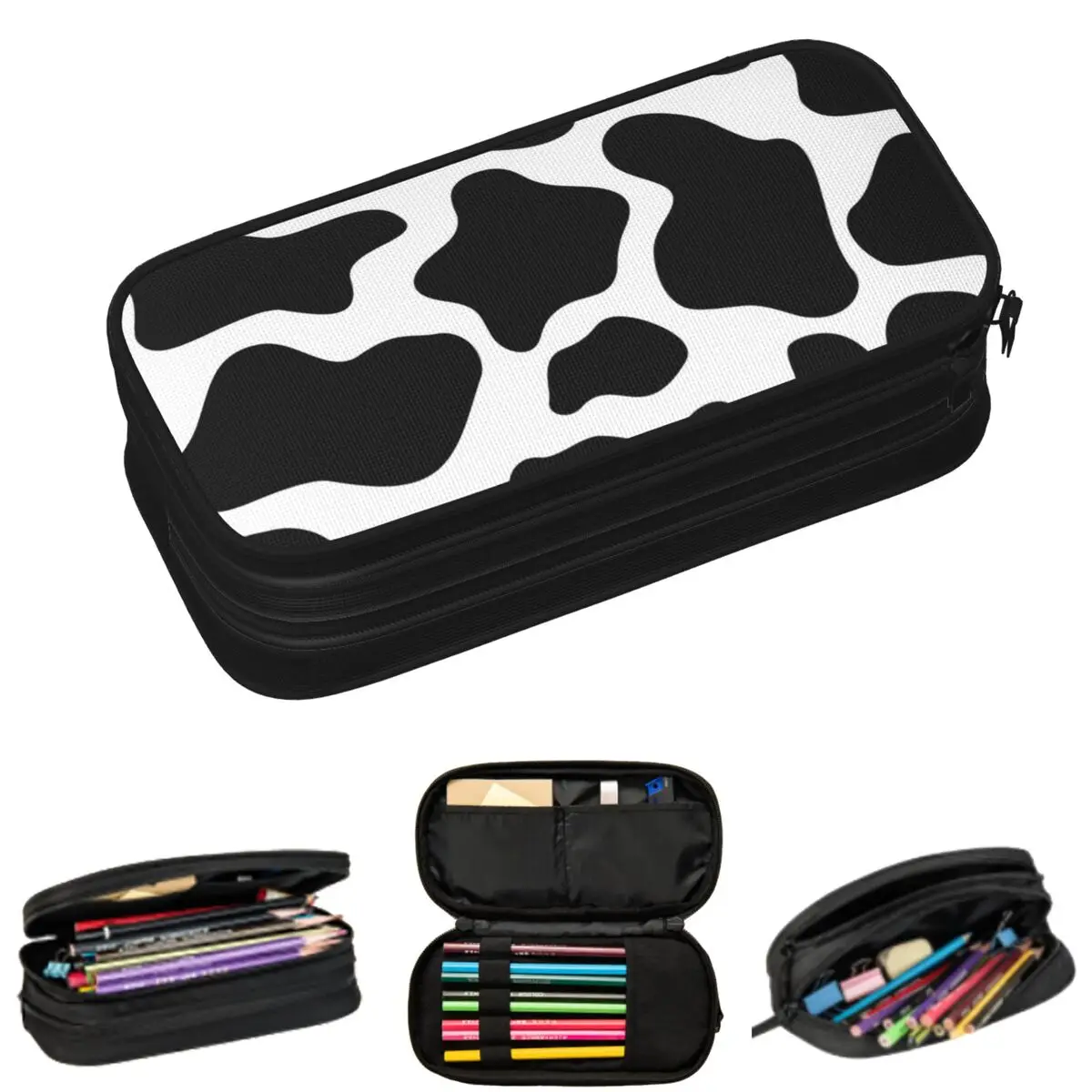 Cartoon Cow Animal Pattern Pencil Cases for Students Gifts Pen Box Pencil Bag Large Capacity Pencil Pouch
Cartoon Cow Animal Pattern Pencil Cases for Students Gifts Pen Box Pencil Bag Large Capacity Pencil Pouch