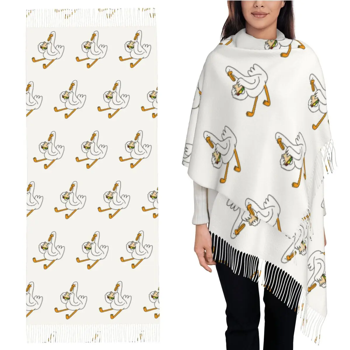 Sandwich Goose Scarf Tassel Scarves for Women Soft Warm Shawls and Wraps Long Fall Winter Shawl Wrap
Sandwich Goose Scarf Tassel Scarves for Women Soft Warm Shawls and Wraps Long Fall Winter Shawl Wrap
