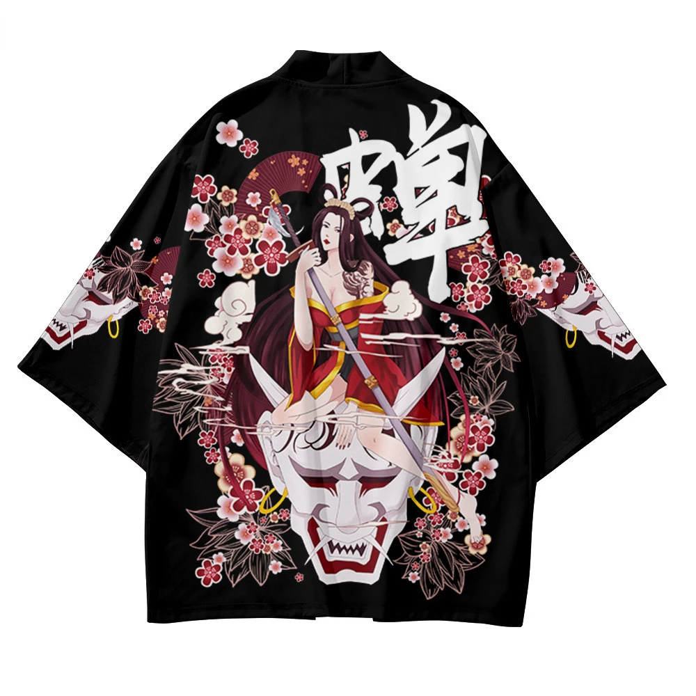 Fashion Japanese Streetwear Demon Print Men Women Cardigan Kimono Beach Yukata Cosplay Traditional Haori Plus Size 5XL 6XL
Fashion Japanese Streetwear Demon Print Men Women Cardigan Kimono Beach Yukata Cosplay Traditional Haori Plus Size 5XL 6XL