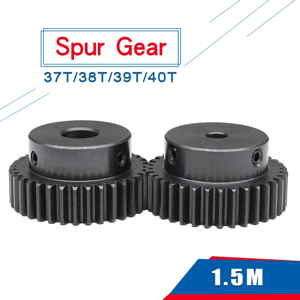 1.5M Transmission Gear 37T 38T 39T 40T Bore 8-30 mm Teeth Thickness 15 mm Gear Wheel SC45#Carbon Steel Blackening Pitch 4.71mm
1.5M Transmission Gear 37T 38T 39T 40T Bore 8-30 mm Teeth Thickness 15 mm Gear Wheel SC45#Carbon Steel Blackening Pitch 4.71mm