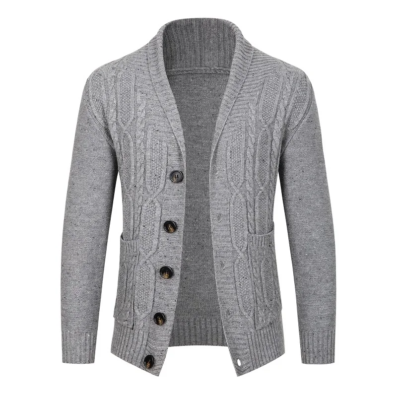 Autumn Winter Men's Single Breasted Cardigan Sweater Twist Knitted Coat Turn-down Collar Streetwear Casual Knitwear Clothing
Autumn Winter Men's Single Breasted Cardigan Sweater Twist Knitted Coat Turn-down Collar Streetwear Casual Knitwear Clothing