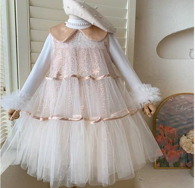 New Baby Girls Fall Fashion Sets, Vest Mesh Dress + Underwear Princess Elegant Suits 3-7 T
New Baby Girls Fall Fashion Sets, Vest Mesh Dress + Underwear Princess Elegant Suits 3-7 T