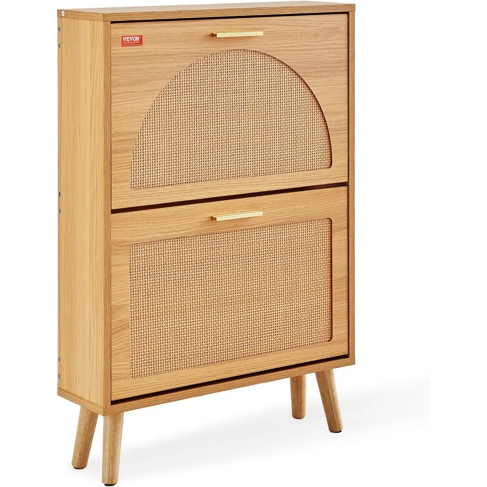 Shoe Cabinet with 2 Flip Drawers, Entryway Storage Organizer for Heels, Boots in Living Room
Shoe Cabinet with 2 Flip Drawers, Entryway Storage Organizer for Heels, Boots in Living Room