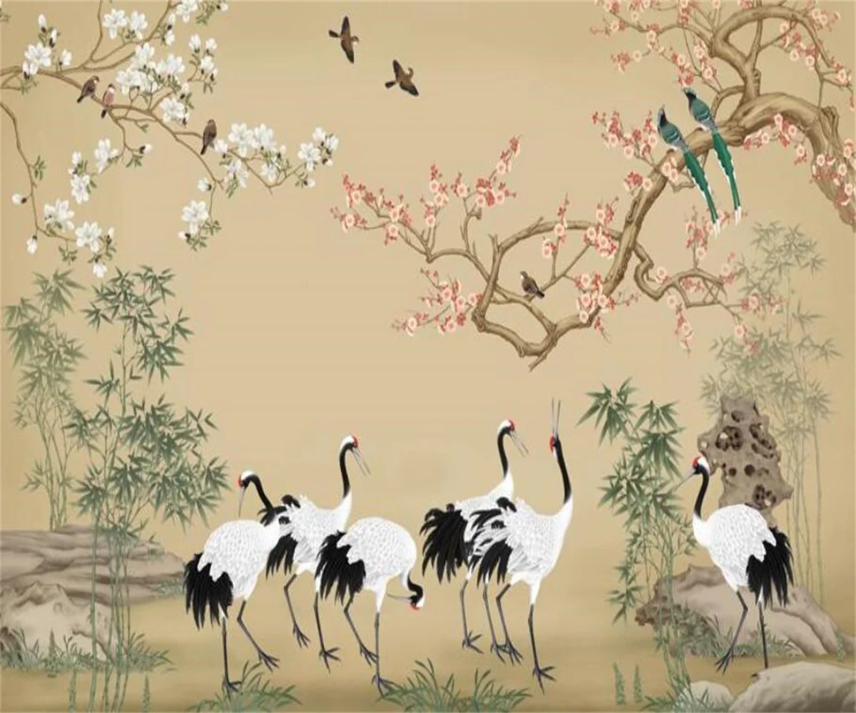 Custom wallpaper Bamboo forest crane retro style oil painting bamboo wallpaper Chinese wall paper home decoration 3d wallpaper
Custom wallpaper Bamboo forest crane retro style oil painting bamboo wallpaper Chinese wall paper home decoration 3d wallpaper