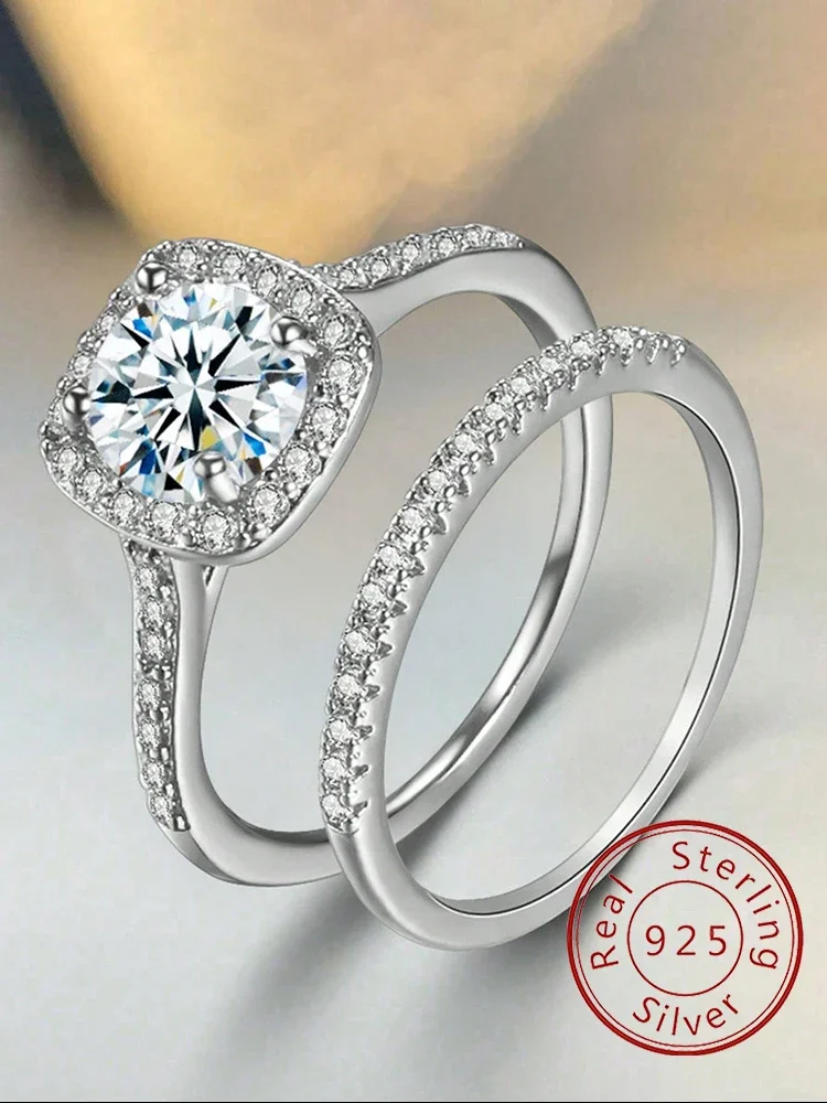 925 Sterling Silver Gorgeous Classic Shiny Square Zircon Ring Set For Women Engagement Wedding Luxury High Quality Fine Jewelry
925 Sterling Silver Gorgeous Classic Shiny Square Zircon Ring Set For Women Engagement Wedding Luxury High Quality Fine Jewelry