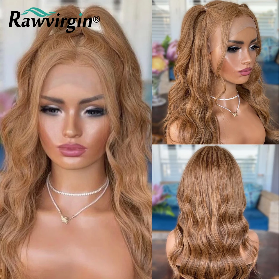#27 Honey Blonde Body Wave 13x4 Lace Front Colored Human Hair Wig For Women Transparent Lace Frontal 200% Full Virgin Hair Wig
#27 Honey Blonde Body Wave 13x4 Lace Front Colored Human Hair Wig For Women Transparent Lace Frontal 200% Full Virgin Hair Wig