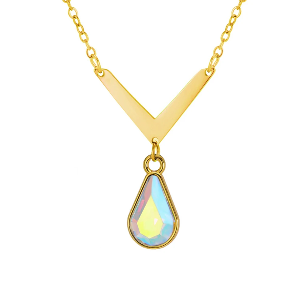 My Shape Large Water Drop Rhinestone Pendant Necklace for Women Colorful Crystal Pendants Chain Choker Jewelry Valentine's Day
My Shape Large Water Drop Rhinestone Pendant Necklace for Women Colorful Crystal Pendants Chain Choker Jewelry Valentine's Day