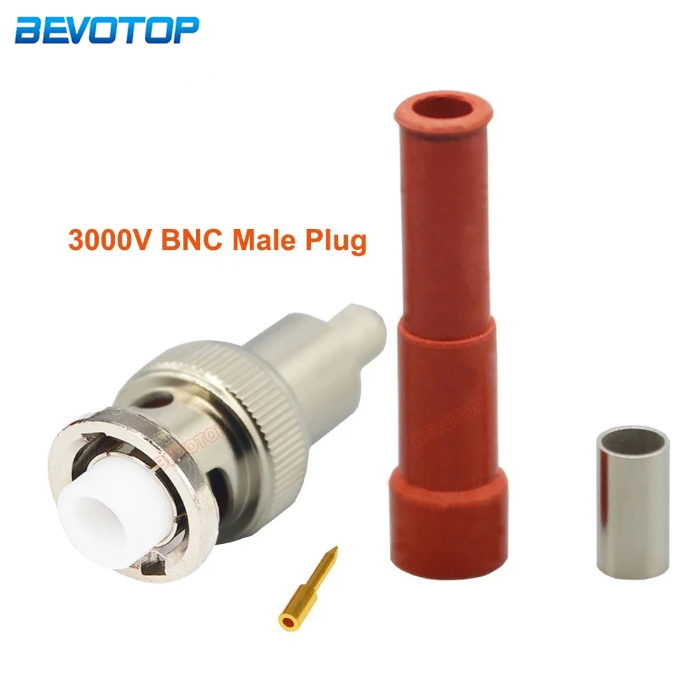 1Pcs 3000V MHV BNC Male Plug 3KV High Voltage High Quality RF Coaxial Connector for RG58 RG142 LMR195 Cable Power Audio Speaker
1Pcs 3000V MHV BNC Male Plug 3KV High Voltage High Quality RF Coaxial Connector for RG58 RG142 LMR195 Cable Power Audio Speaker