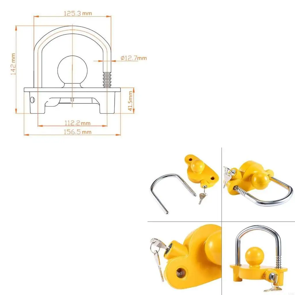 Trailer Hitch Lock Coupler Durable Motorhome Hook Lock Security U-shaped Lock
Trailer Hitch Lock Coupler Durable Motorhome Hook Lock Security U-shaped Lock