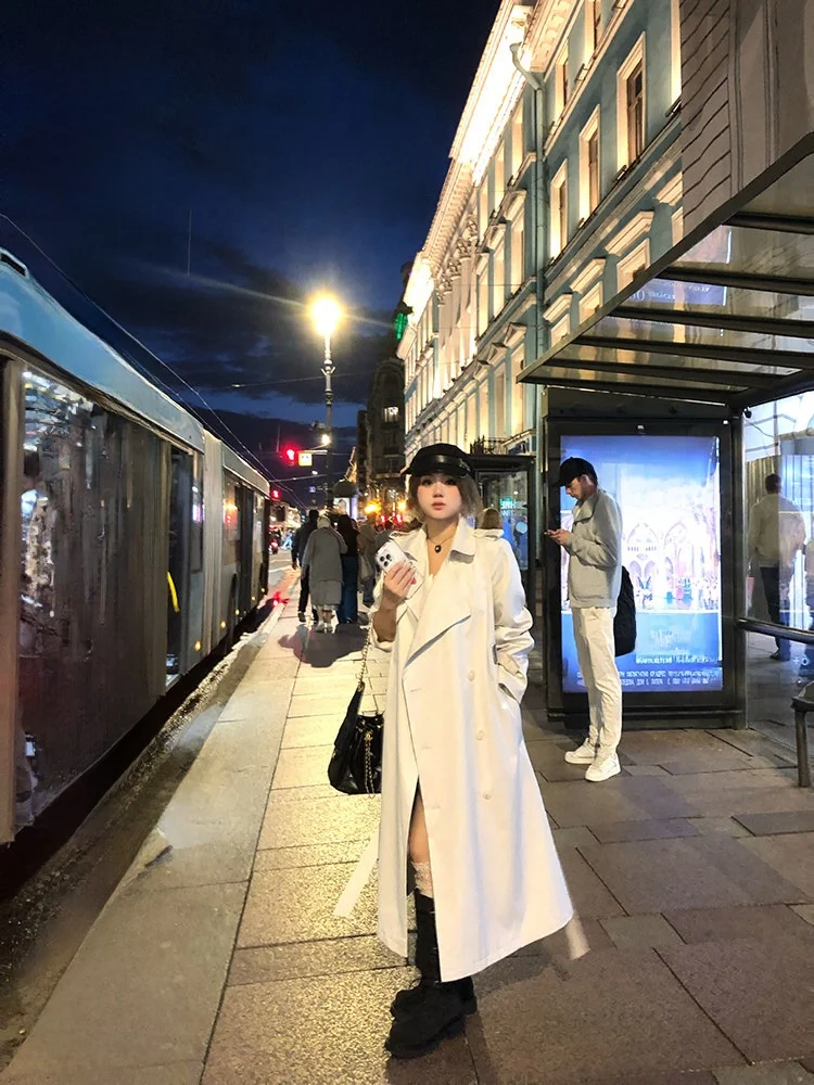 Annie Not ular Petersburg Women's Long Coat Autumn Winter plus Size Old Money Sle Windbreaker Korean Loose Fit Windbreaker
Annie Not ular Petersburg Women's Long Coat Autumn Winter plus Size Old Money Sle Windbreaker Korean Loose Fit Windbreaker