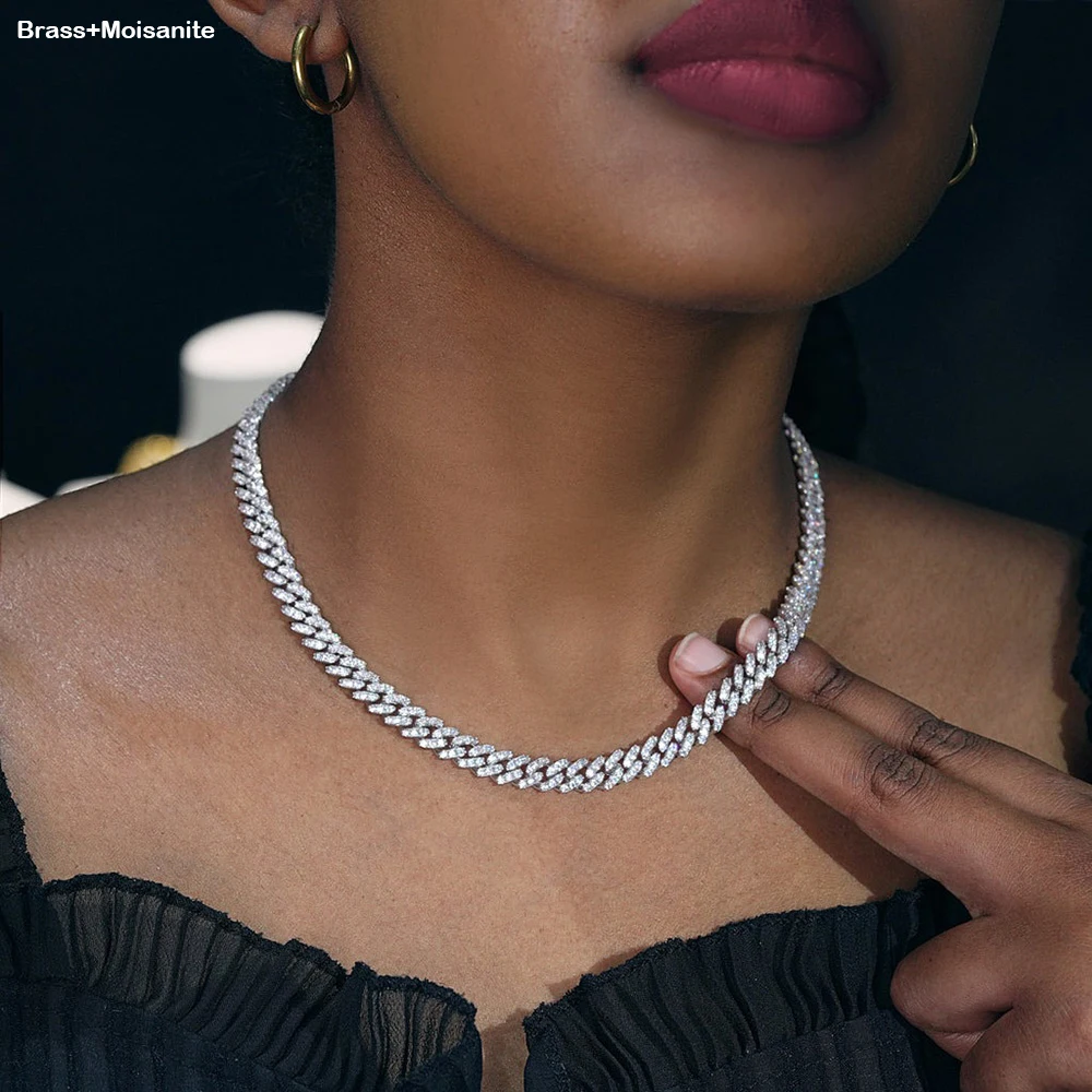 Высококачественное кубинское ожерелье ESKEEM с муассанитом VVS 6 мм, ювелирные изделия в стиле хип-хоп, браслет-цепочка Ice Cuban из латуни с покрытием под белое золото, для подарка
Высококачественное кубинское ожерелье ESKEEM с муассанитом VVS 6 мм, ювелирные изделия в стиле хип-хоп, браслет-цепочка Ice Cuban из латуни с покрытием под белое золото, для подарка