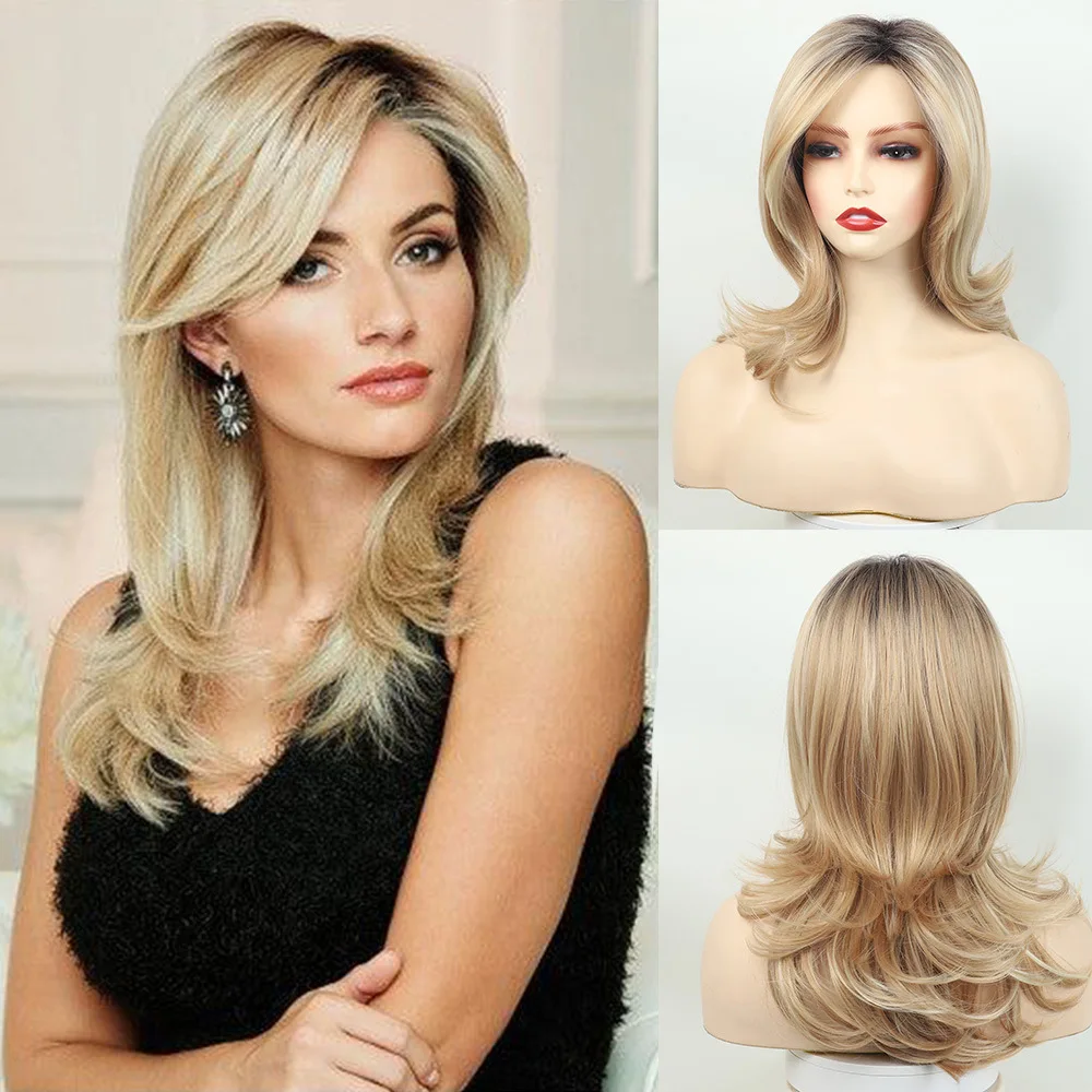 Wig European and American women partial gold full head wig chemical fiber rose mesh headgear
Wig European and American women partial gold full head wig chemical fiber rose mesh headgear