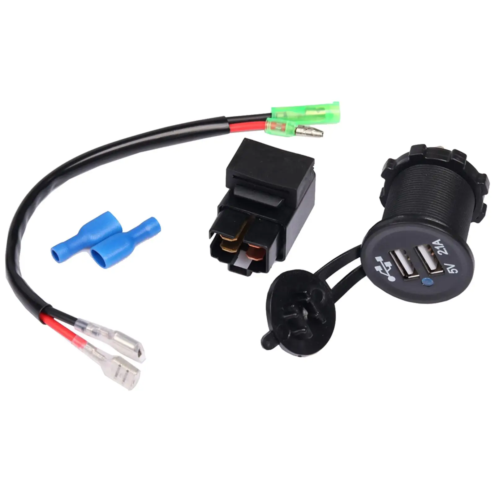 Портативное USB-зарядное устройство для мотоциклов с реле, двойным USB-портом, прочное, подходит для Kawasaki Ninja400, для мотоциклов и грузовиков, на замену
Портативное USB-зарядное устройство для мотоциклов с реле, двойным USB-портом, прочное, подходит для Kawasaki Ninja400, для мотоциклов и грузовиков, на замену