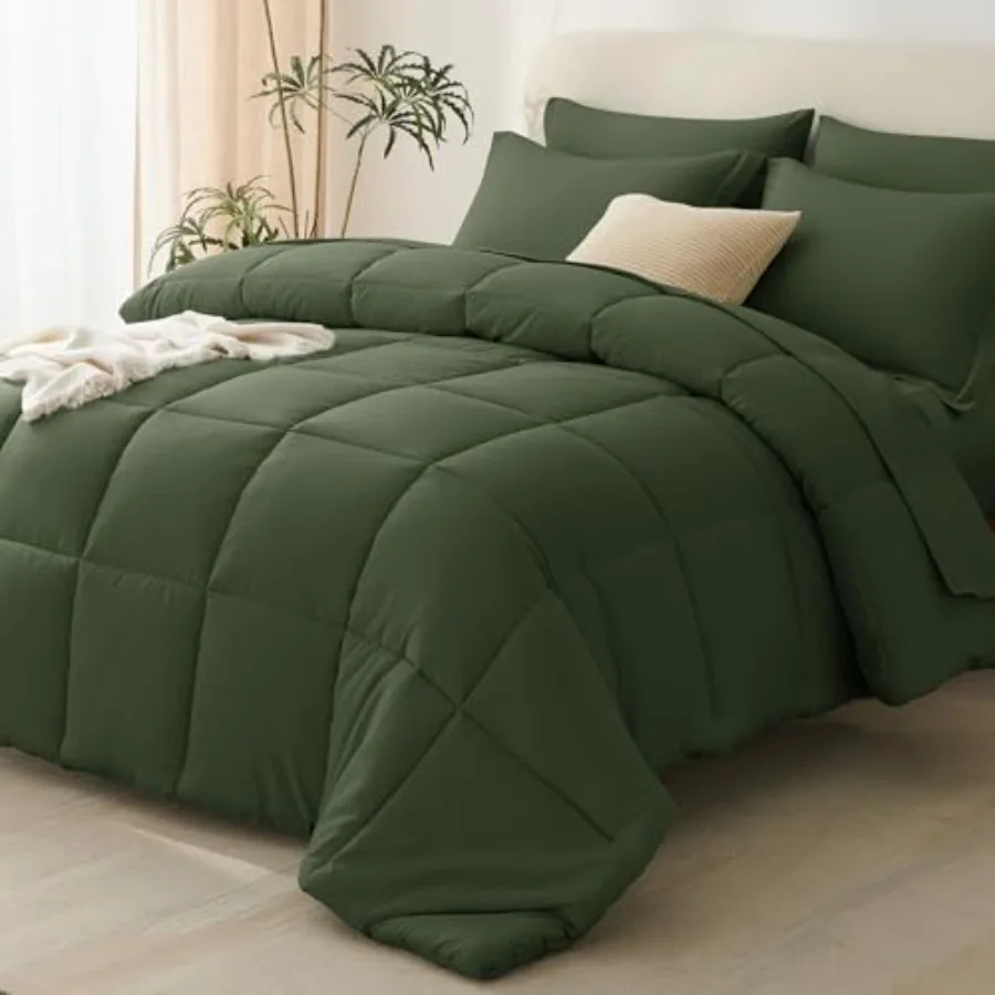Size Comforter Set - 7 Pieces Bed in a Bag, Okeo-Tex Certifited Bedding Set, All Season Soft Bed Set with Down Alternative Comf
Size Comforter Set - 7 Pieces Bed in a Bag, Okeo-Tex Certifited Bedding Set, All Season Soft Bed Set with Down Alternative Comf
