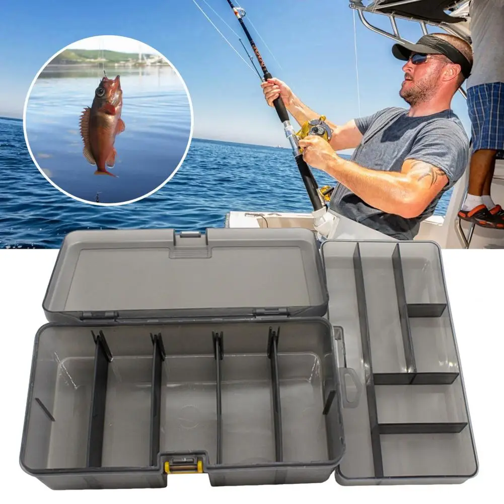 Double-layer Fishing Lure Box with Adjustable Dividers Clear Portable Waterproof Bait Accessories Organizer Storage Case 
Double-layer Fishing Lure Box with Adjustable Dividers Clear Portable Waterproof Bait Accessories Organizer Storage Case