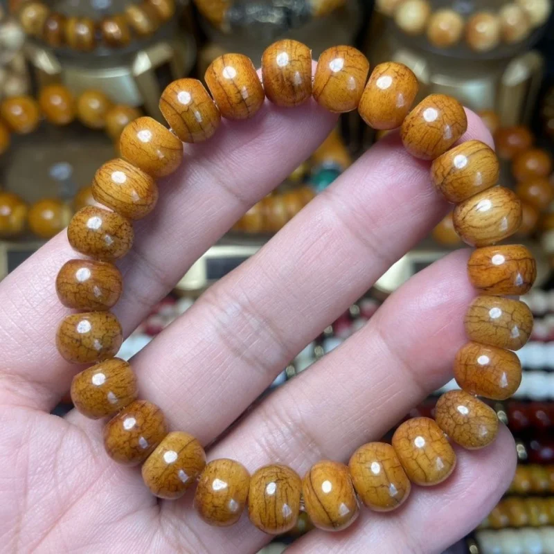 Natural yak 10mm apple-shaped genuine bone niche beads
Natural yak 10mm apple-shaped genuine bone niche beads