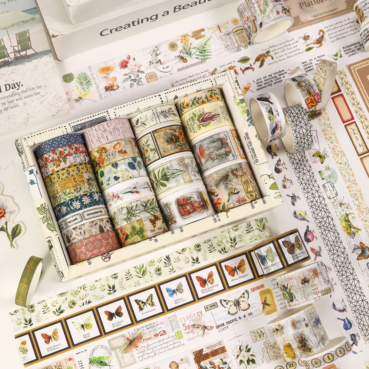 24 рулона/коробка, винтажная малярная лента Васи для DIY, ручное украшение подарочной коробки, модные принадлежности для кампуса, праздничный подарок, декоративная лента
24 рулона/коробка, винтажная малярная лента Васи для DIY, ручное украшение подарочной коробки, модные принадлежности для кампуса, праздничный подарок, декоративная лента