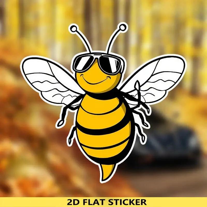 2D Flat Bees with Glasses Vinyl Sticker, Waterproof Durable Decal for Motorcycle Helmet, Car Bumper & Glass Surfaces
2D Flat Bees with Glasses Vinyl Sticker, Waterproof Durable Decal for Motorcycle Helmet, Car Bumper & Glass Surfaces