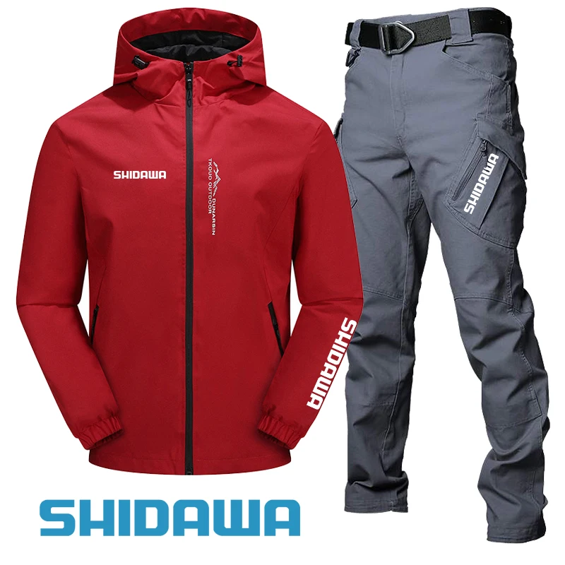 Spring Autumn Outdoor Fishing Suits Windproof Hooded Jacket Tactics Multi Pocket Waterproof Fishing Pants Breathable Sports Set
Spring Autumn Outdoor Fishing Suits Windproof Hooded Jacket Tactics Multi Pocket Waterproof Fishing Pants Breathable Sports Set
