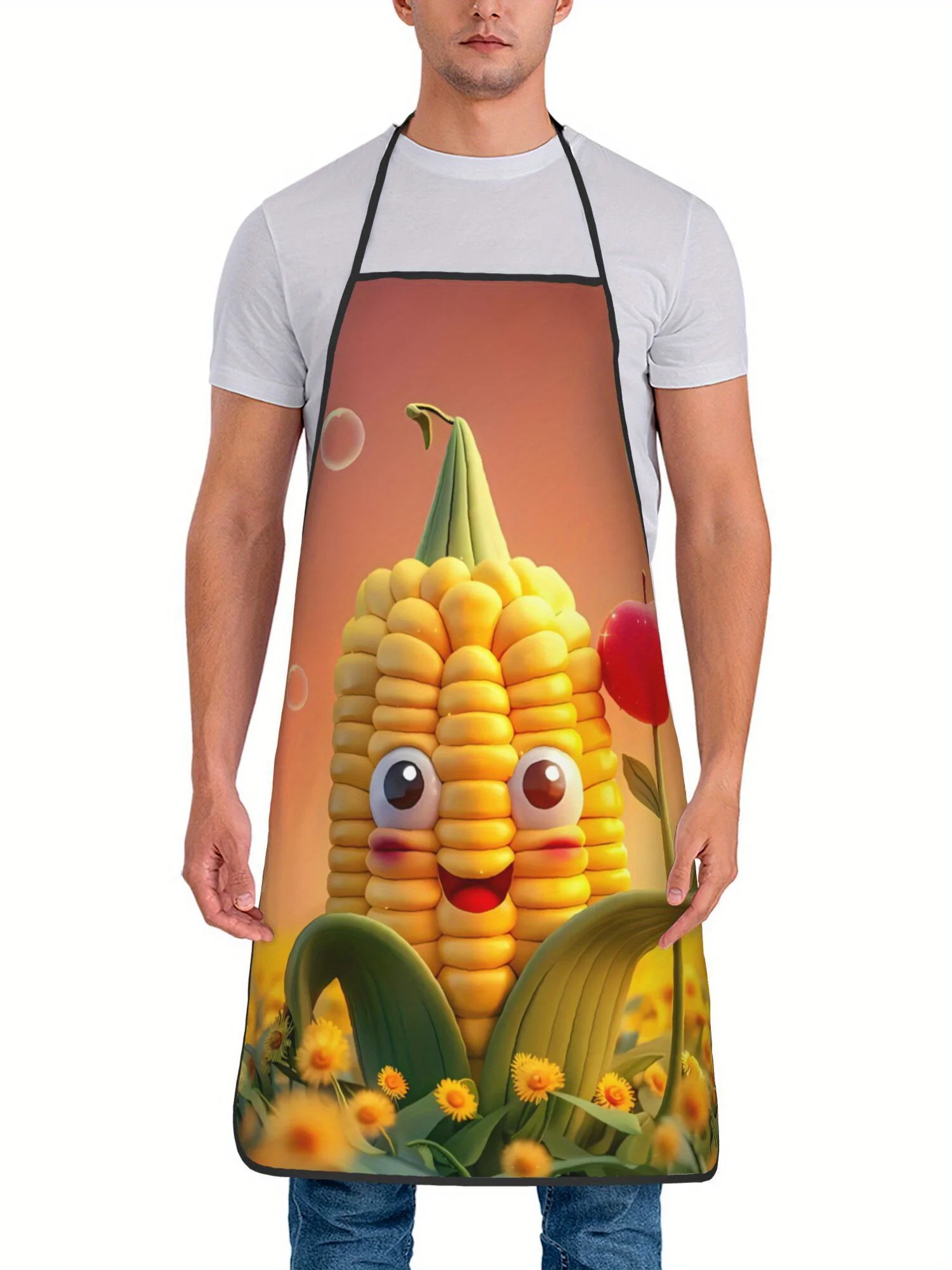 Cartoon Fruits & Vegetables Theme Apron, Durable & Easy To Clean, Kitchen Cooking Apron
Cartoon Fruits & Vegetables Theme Apron, Durable & Easy To Clean, Kitchen Cooking Apron