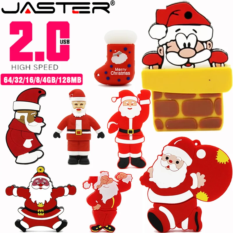 JASTER Санта-Клаус USB-накопитель 128 ГБ Рождественские подарки Ручка-накопитель 64 ГБ Подарки для детей Память 32 ГБ Новогодние подарки Pendrive
JASTER Санта-Клаус USB-накопитель 128 ГБ Рождественские подарки Ручка-накопитель 64 ГБ Подарки для детей Память 32 ГБ Новогодние подарки Pendrive