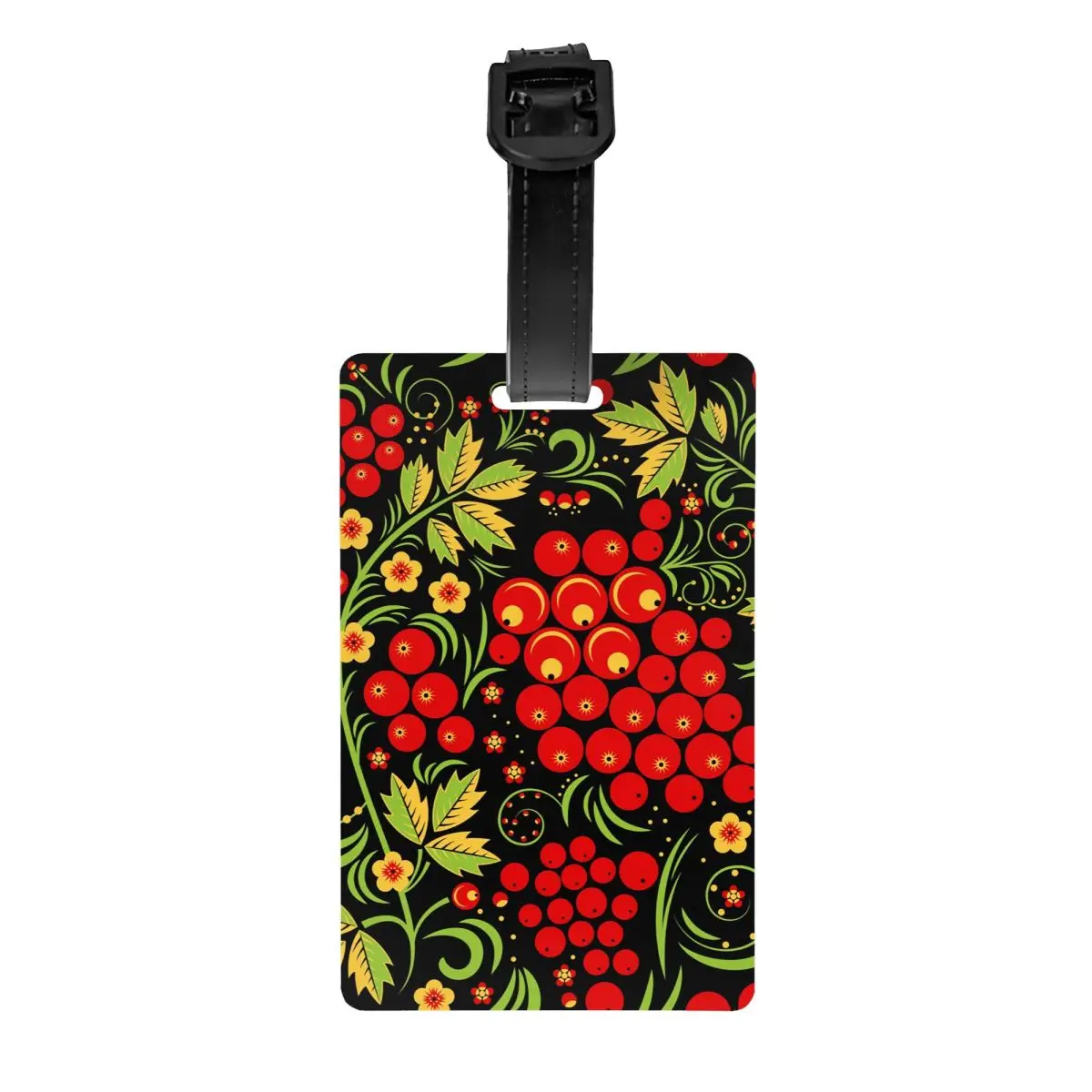 Custom Khokhloma Russian Folk Art Luggage Tags for Travel Suitcase Privacy Cover ID Label
Custom Khokhloma Russian Folk Art Luggage Tags for Travel Suitcase Privacy Cover ID Label